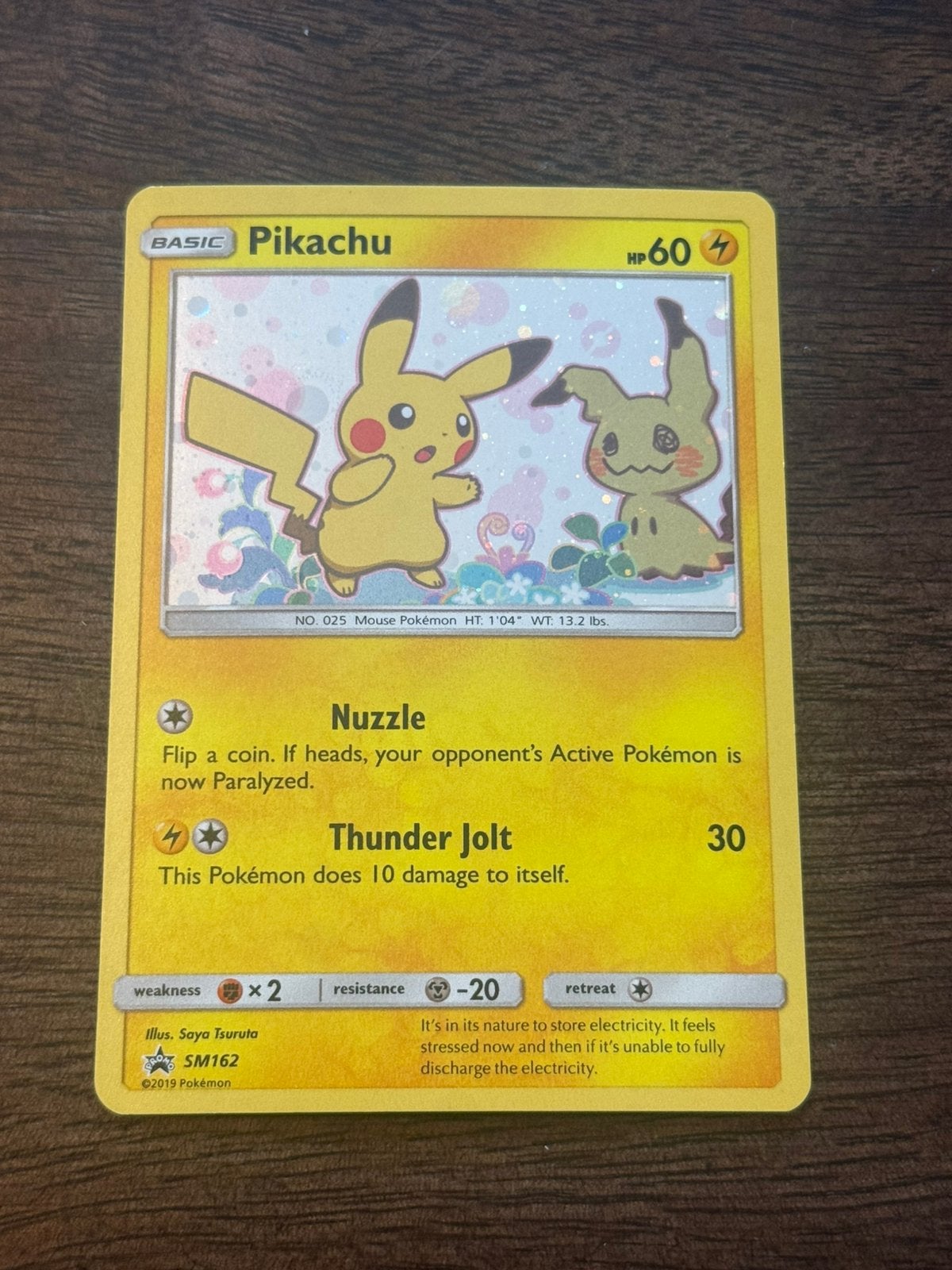 Pikachu SM162 promo, Hobby en Vrije tijd, Verzamelkaartspellen | Pokémon, Ophalen of Verzenden, Zo goed als nieuw