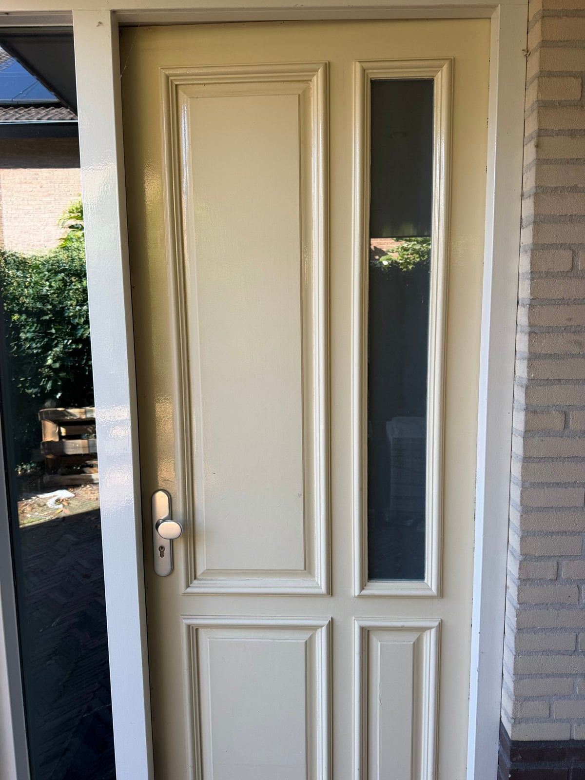 Hardhouten voordeurvleugel met HR++ glas 233,5X92,5, Doe-het-zelf en Verbouw, Ophalen, Gebruikt, 80 tot 100 cm, 215 cm of meer