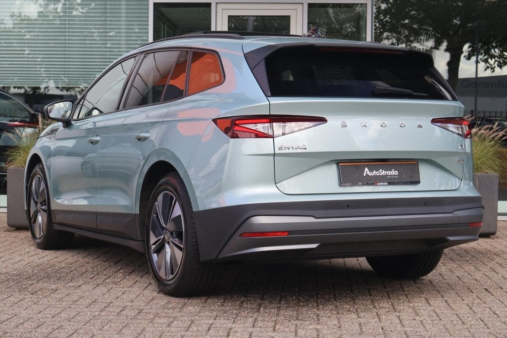 Skoda Enyaq Iv 60 Elektromotor 180pk SoH 91% | Virtual | Pan, Dealer onderhouden, 0 cilinders, Gebruikt, Zwart