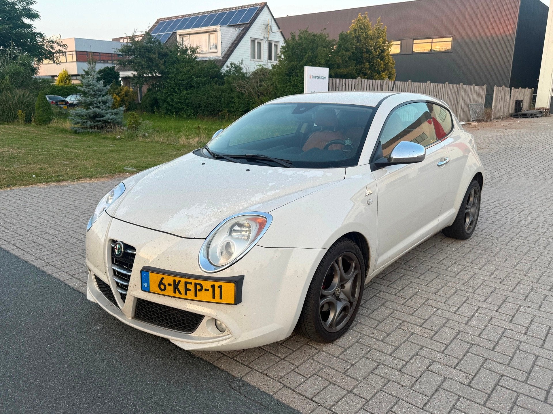 Alfa Romeo MiTo 1.3 JTDm ECO Distinctive CLIMA LEER WIT 2013, Auto's, Voorwielaandrijving, Euro 5, 4 cilinders, Wit