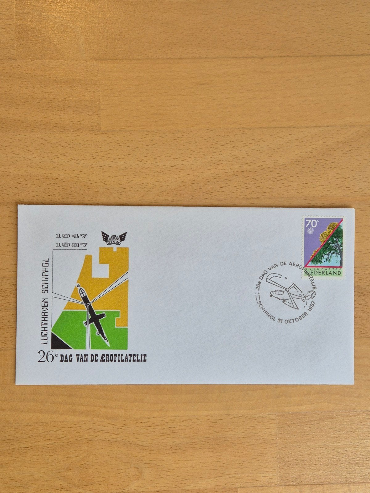 Envelop luchtvaart Schiphol, Ophalen of Verzenden, Envelop