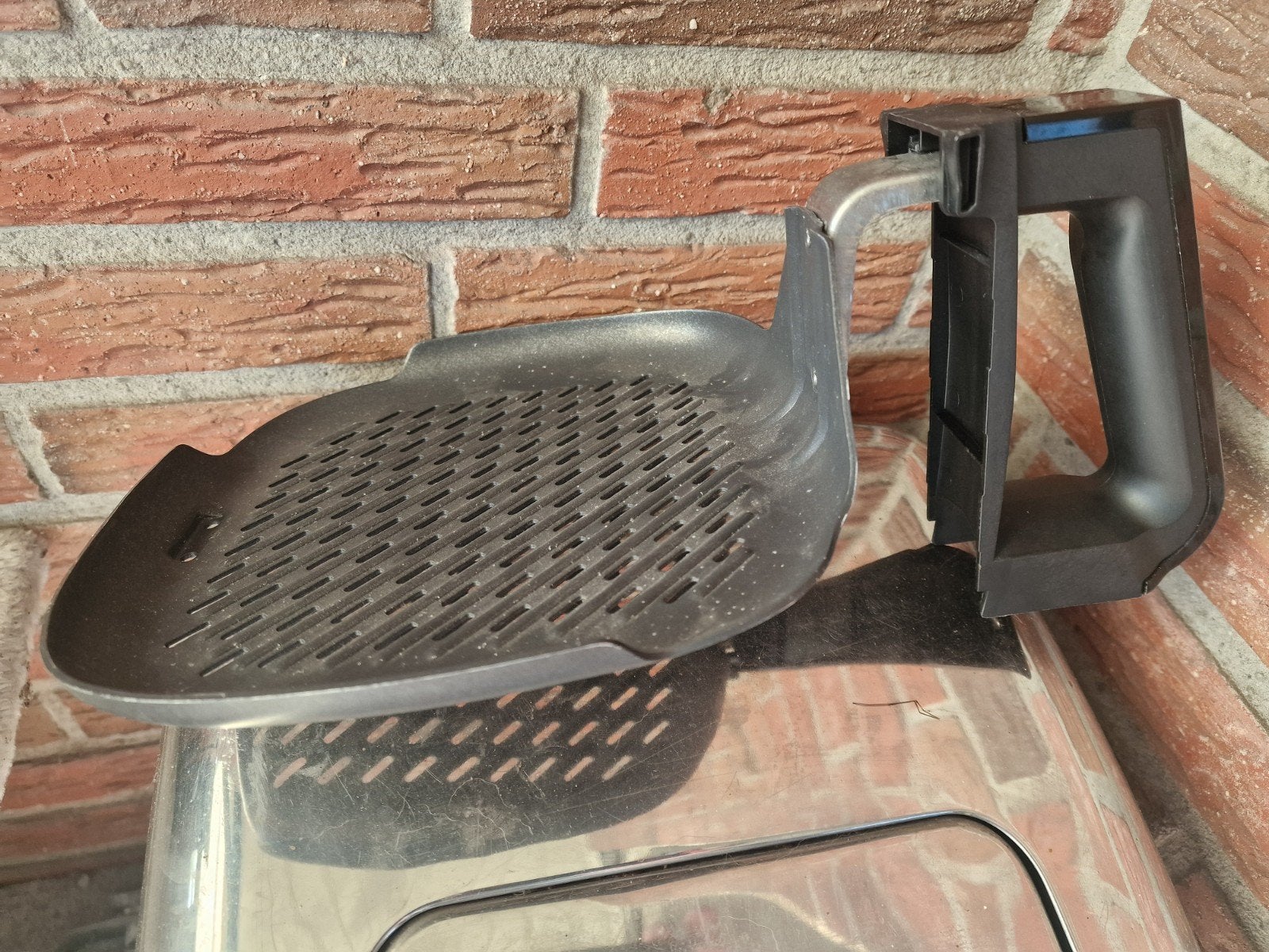 Philips Airfryer XL Geperforeerde Grillpan Zwart, Ophalen of Verzenden, Gebruikt, Airfryer XL