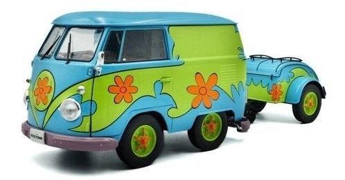 VW T1 Kool Kombi + aanhanger Ghosthunters Machine '24, Solido, Solido, Rue de L' Ecusson 2, 56120 Josselin France, Nieuw