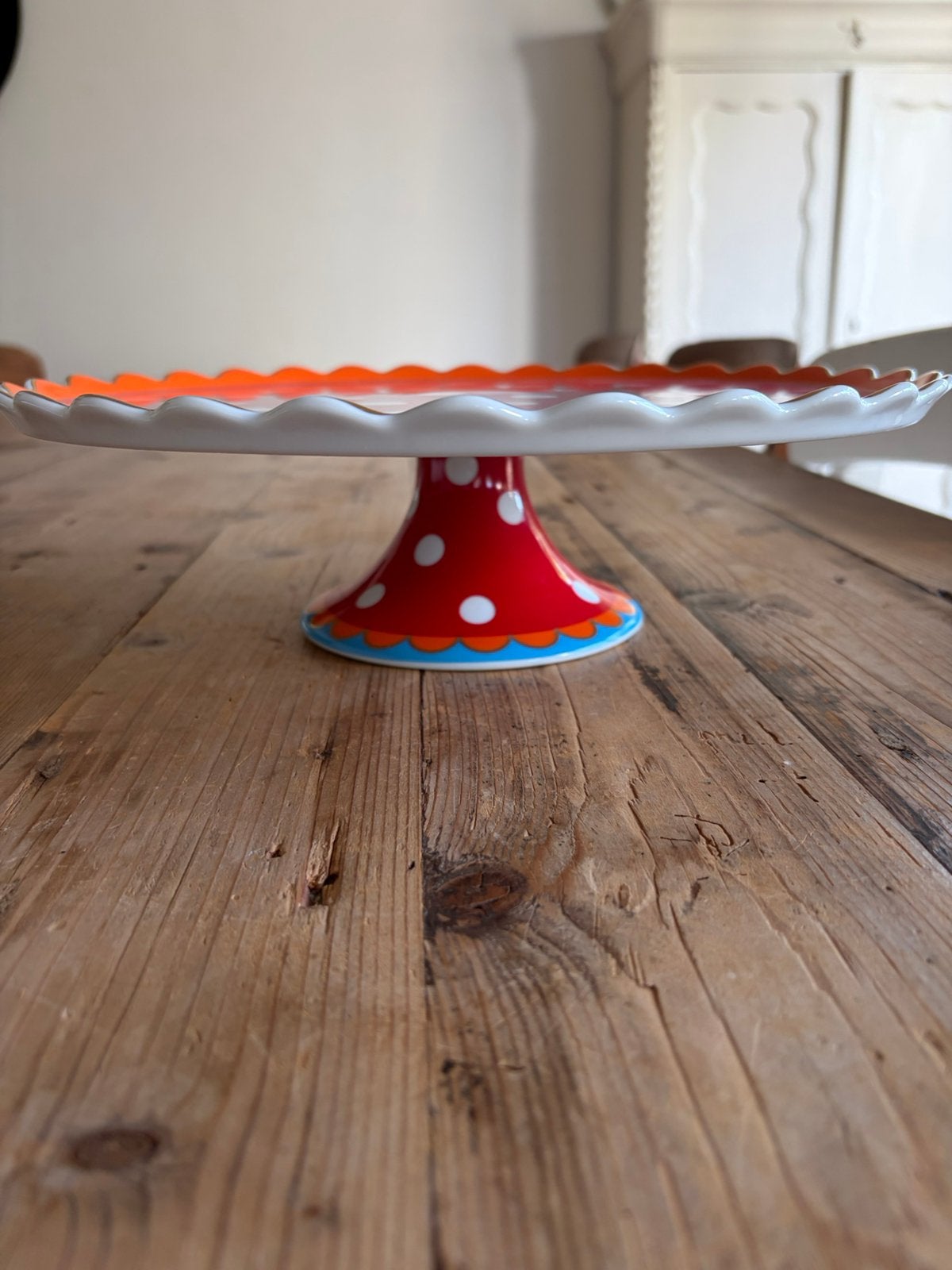 Oilily Taartschaal / Gebakschaal - Nieuwstaat, Overige merken, Keramiek, Ophalen of Verzenden, Modern
