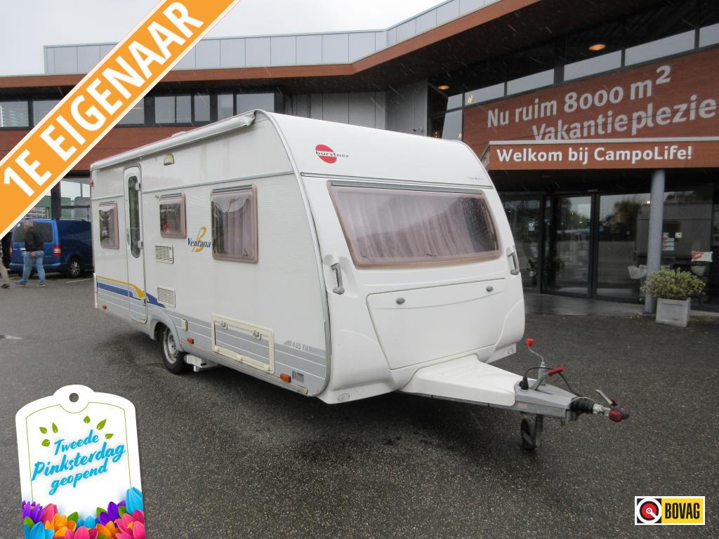 Bürstner Ventana 465 MOVER LUIFEL VOORTENT, Caravans en Kamperen, Bürstner, Tot en met 4, 1000 - 1250 kg, Dwarsbed