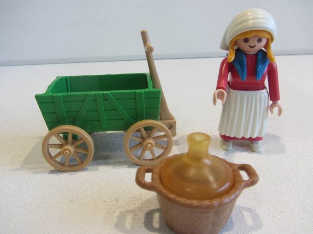 Playmobil Vintage Victoriaanse boerin met bolderkar, Ophalen of Verzenden, Gebruikt, Losse onderdelen