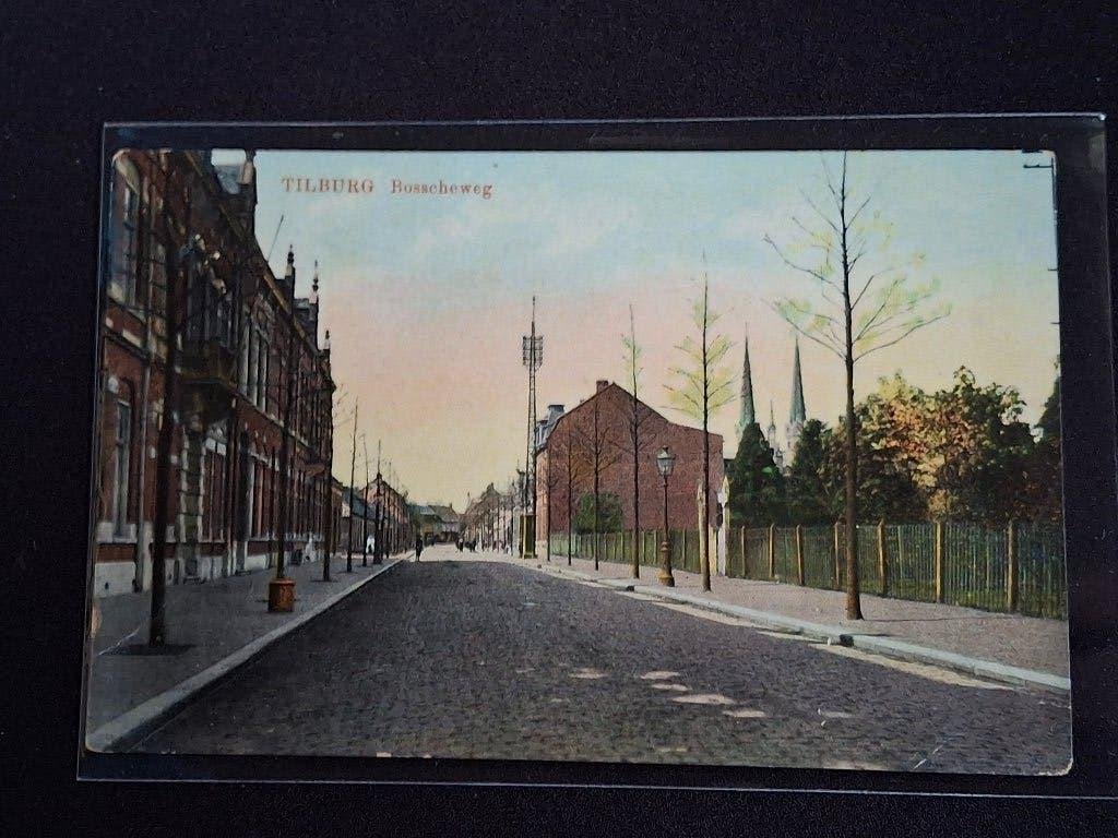 Oude Ansichtkaart Tilburg Bosscheweg, Ophalen of Verzenden, Voor 1920, Gelopen, Noord-Brabant