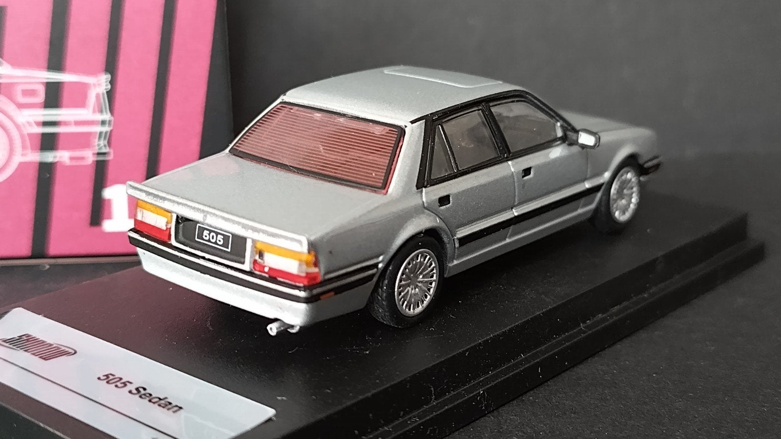 Peugeot 505 Turbo Zilver 1:64 Shadow Pol, Hobby en Vrije tijd, Auto, Verzenden, ., Nieuw
