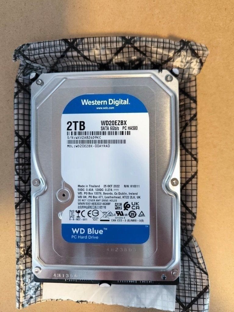 WD Blue - Interne Harde Schijf - 2TB - 3.5 inch - SATA, Ophalen of Verzenden, Nieuw, Desktop