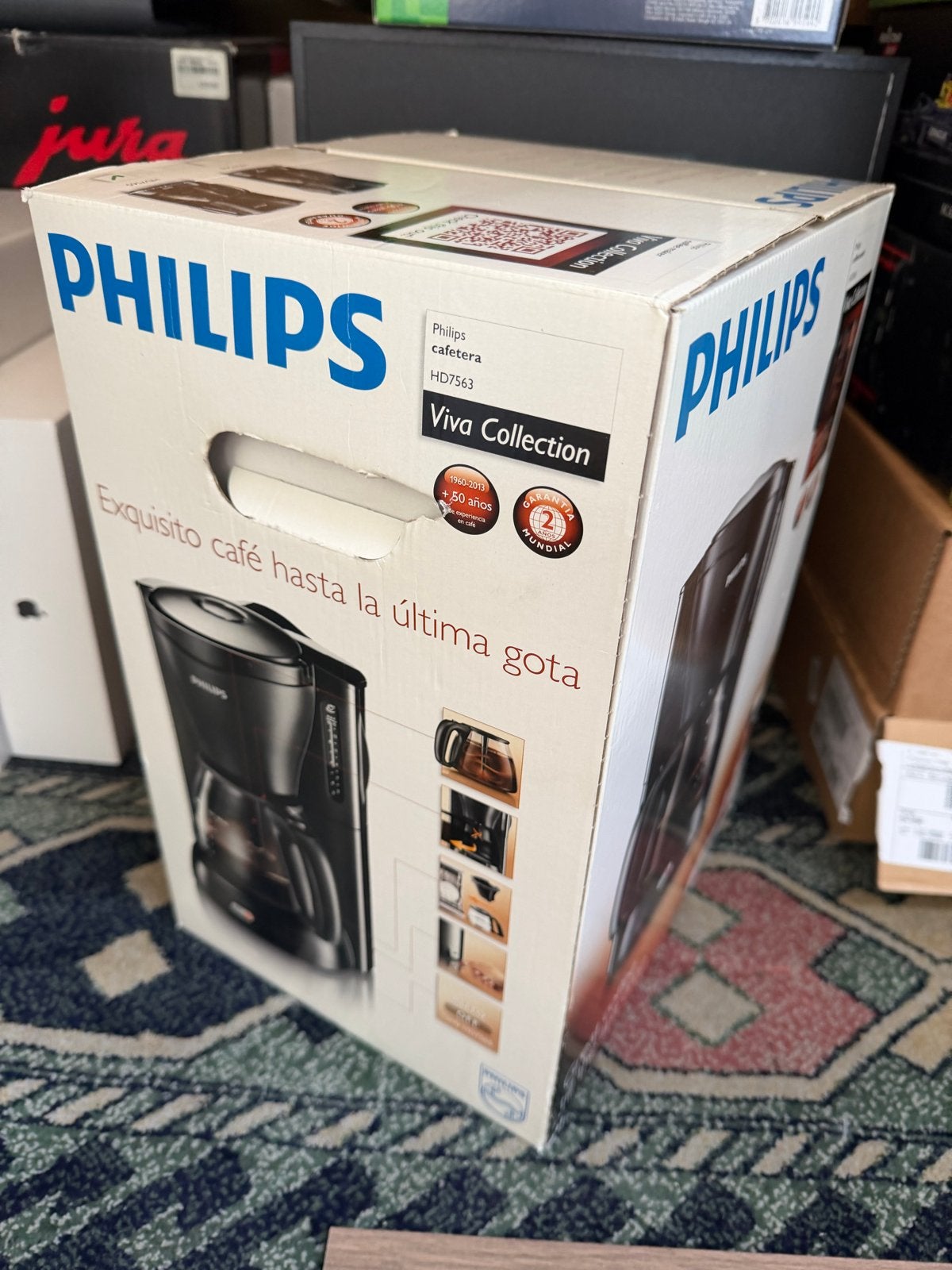 Philips HD7563 Viva Collection Koffiezetapparaat, Ophalen, 10 kopjes of meer, Koffiemachine, Gemalen koffie