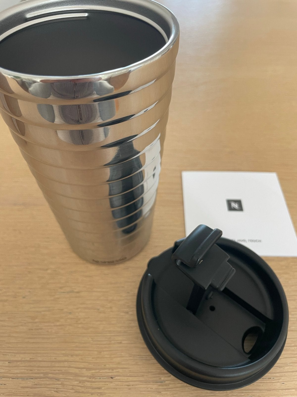 Nespresso Travel Mug Touch - Roestvrij staal Nieuw, Overige typen, Ophalen of Verzenden, Metaal, Overige merken