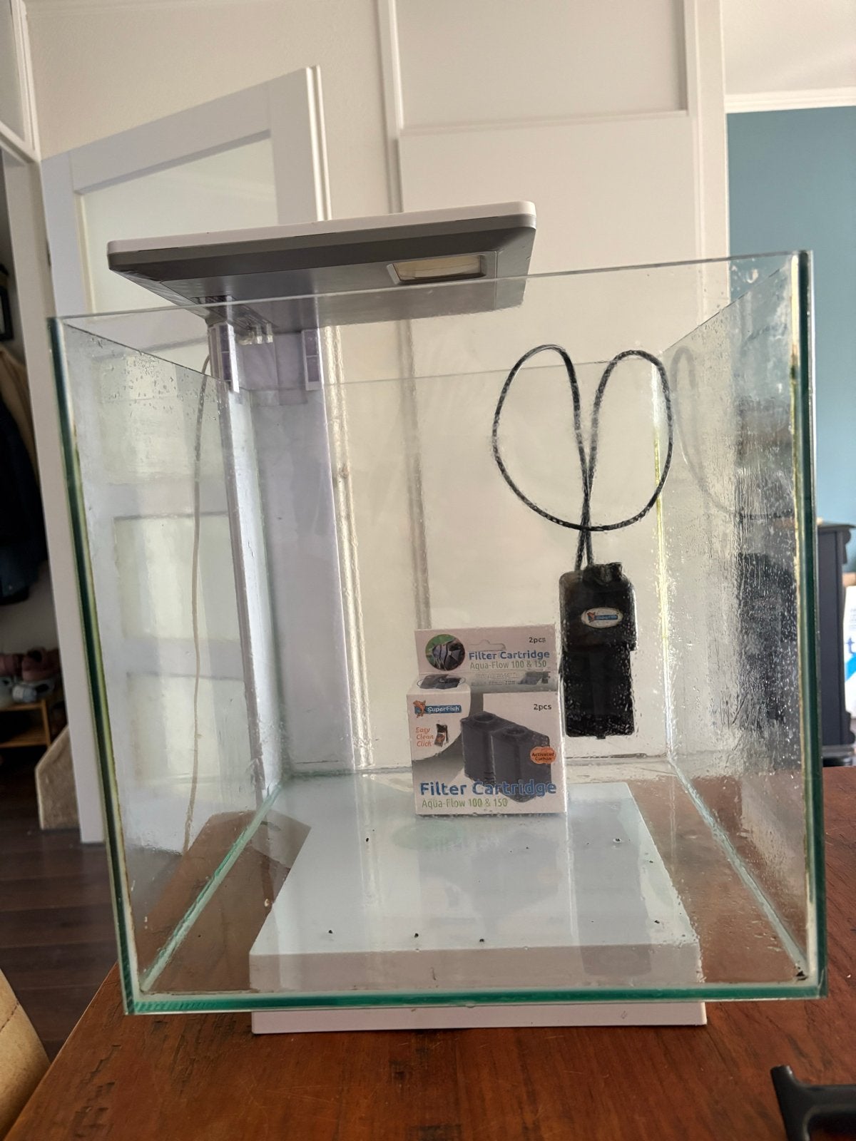 SuperFish aquarium QubiQ wit 30 L, Ophalen, Leeg aquarium