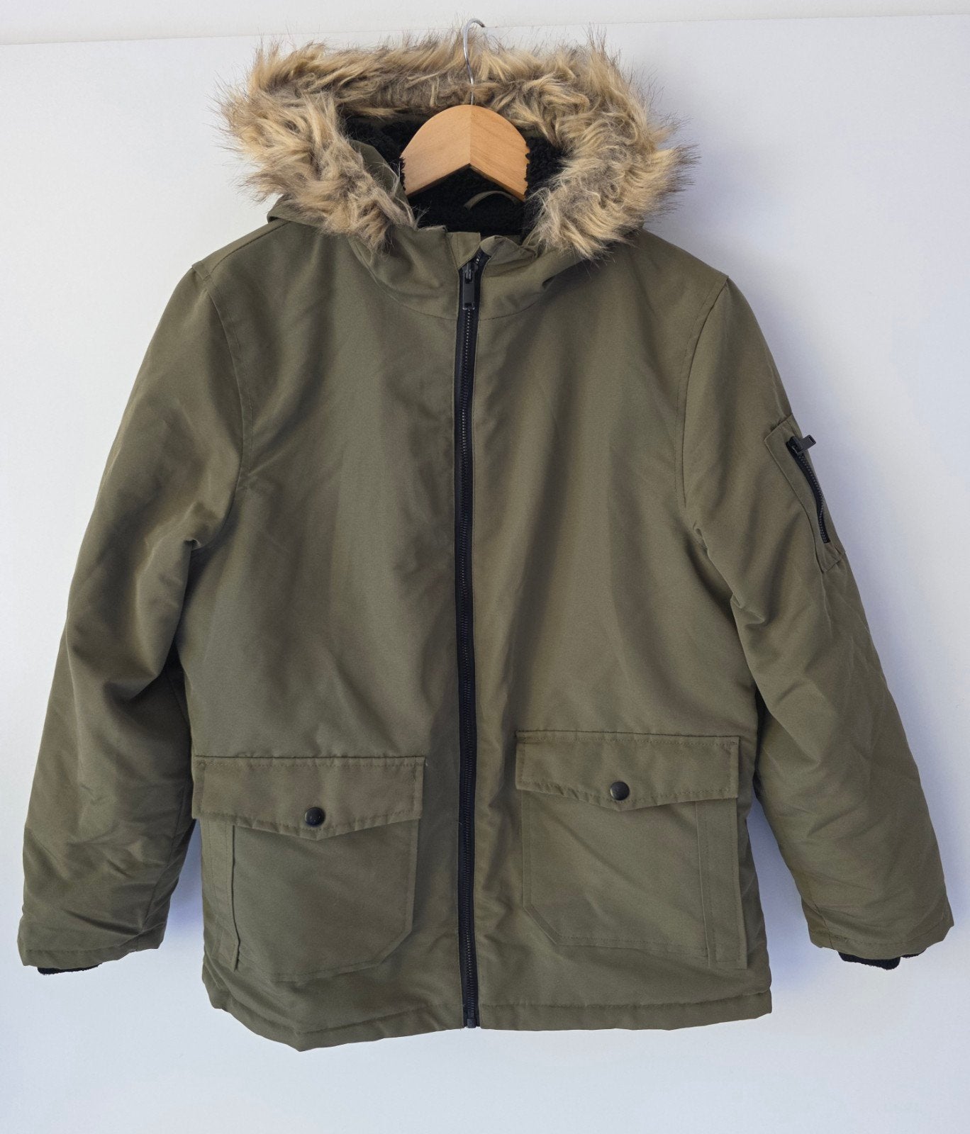 Primark winterjas maat 158 (12-13 jaar) met teddy voering, Info@primark.com, Primark Stores Limited, Overige maten, Ophalen of Verzenden