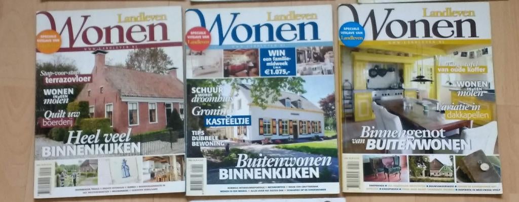 3 Landleven specials wonen tijdschriften, Boeken, Ophalen of Verzenden, Zo goed als nieuw, Overige typen