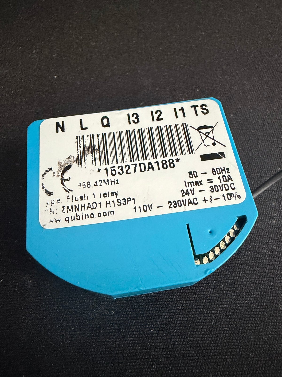 Qubino Flush 1 Relay Z-Wave Plus Schakelaar Module, Ophalen of Verzenden, Gebruikt, Overige merken, Relais