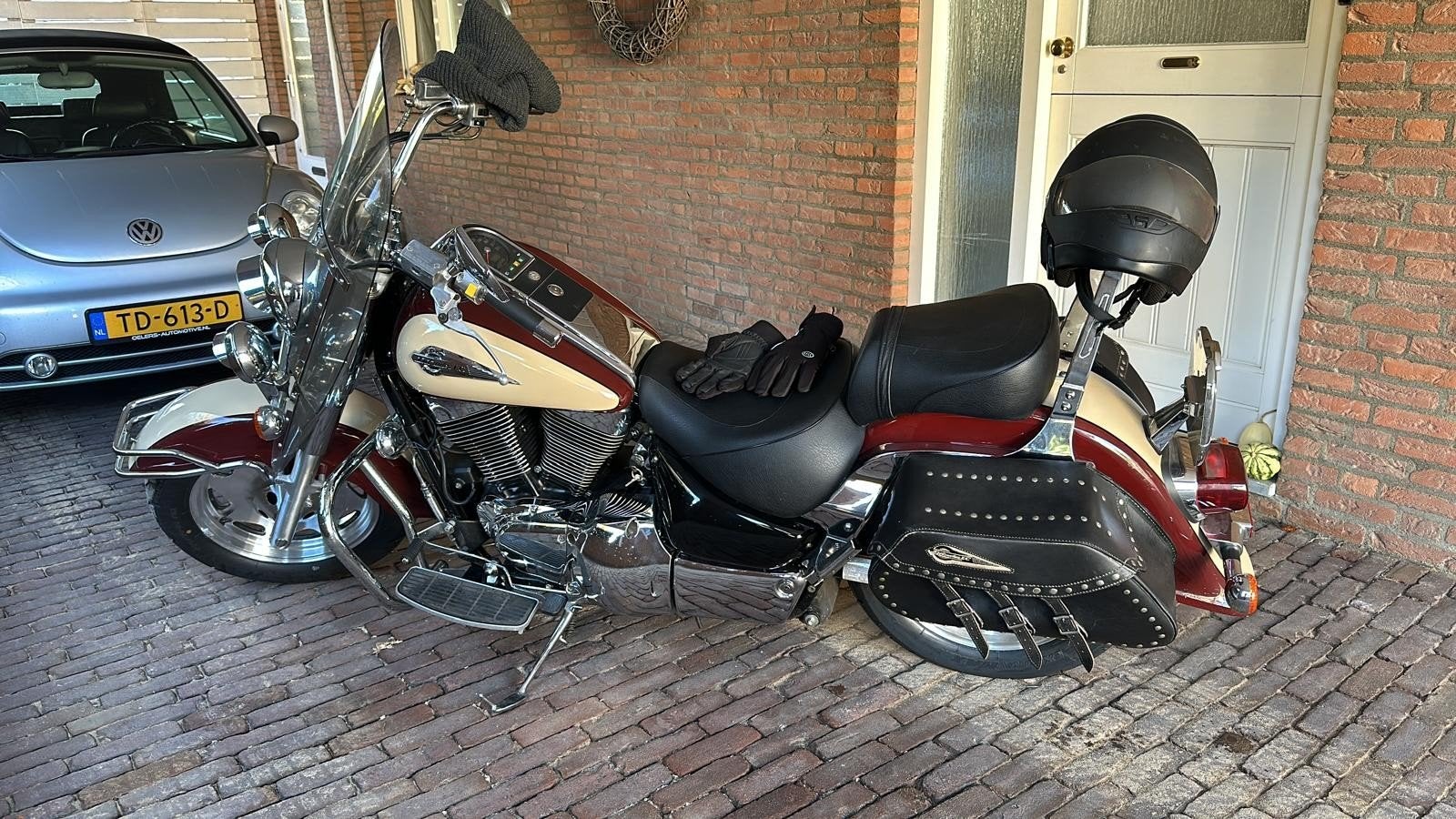 Mooie Intruder VL 1500 met weinig km en veel extra s, Cardan-aandrijving, 2 cilinders, Chopper, Gebruikt