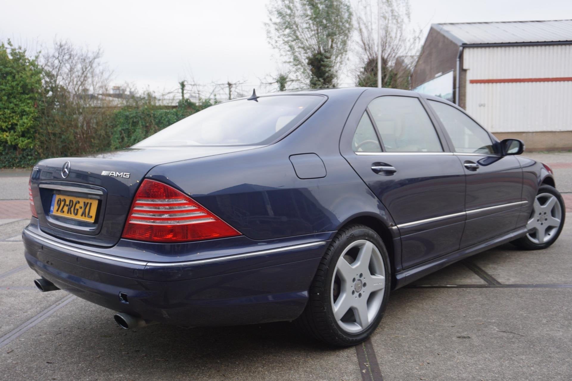 Mercedes-Benz S-klasse S 55 AMG Lang, Auto's, Automaat, Achterwielaandrijving, Gebruikt, Blauw