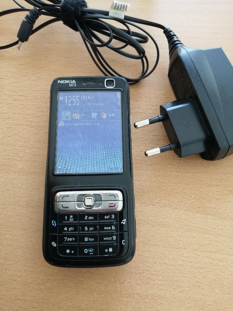 MOET NU WEG!!! NOKIA N73 ORIGINEEL MOBILE PHONE INCL LADER!, Telecommunicatie, Mobiele telefoons | Nokia, Gebruikt, Zwart, Fysiek toetsenbord