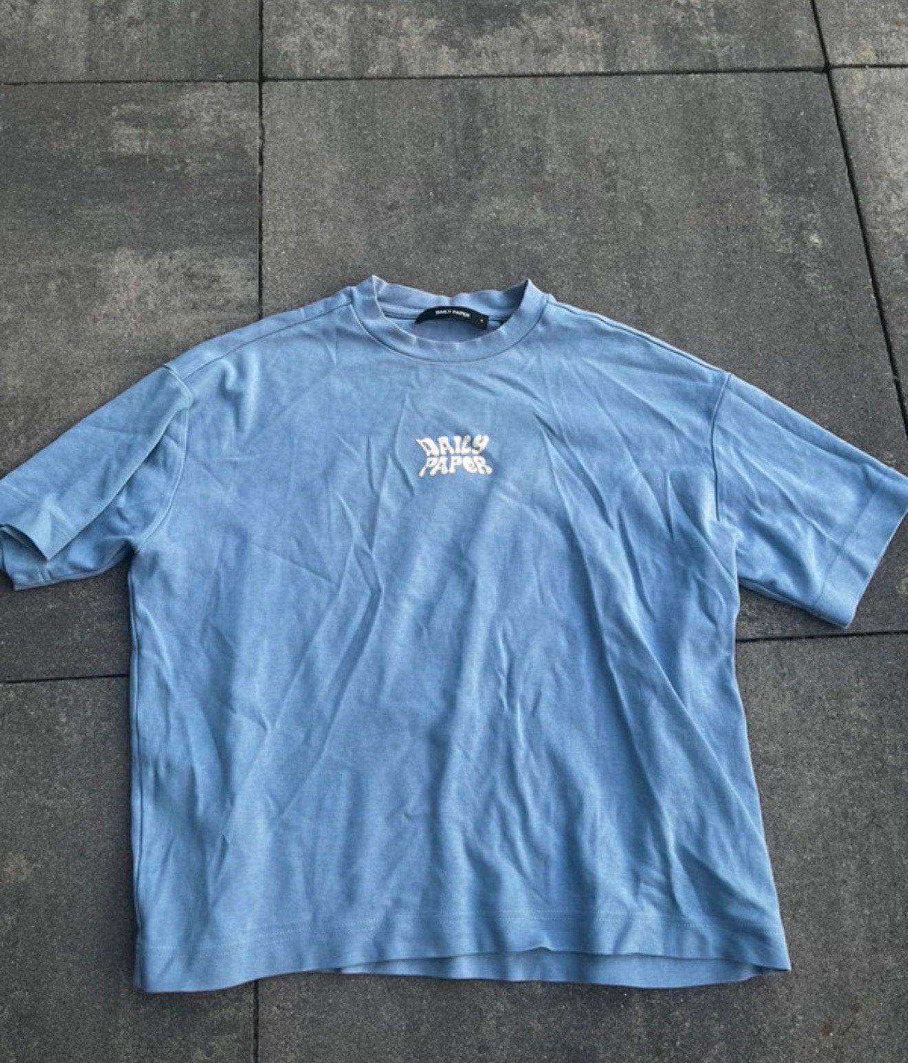 Gratis Daily Paper T-shirt - Blauw, Ophalen, Gedragen, Overige maten, Blauw