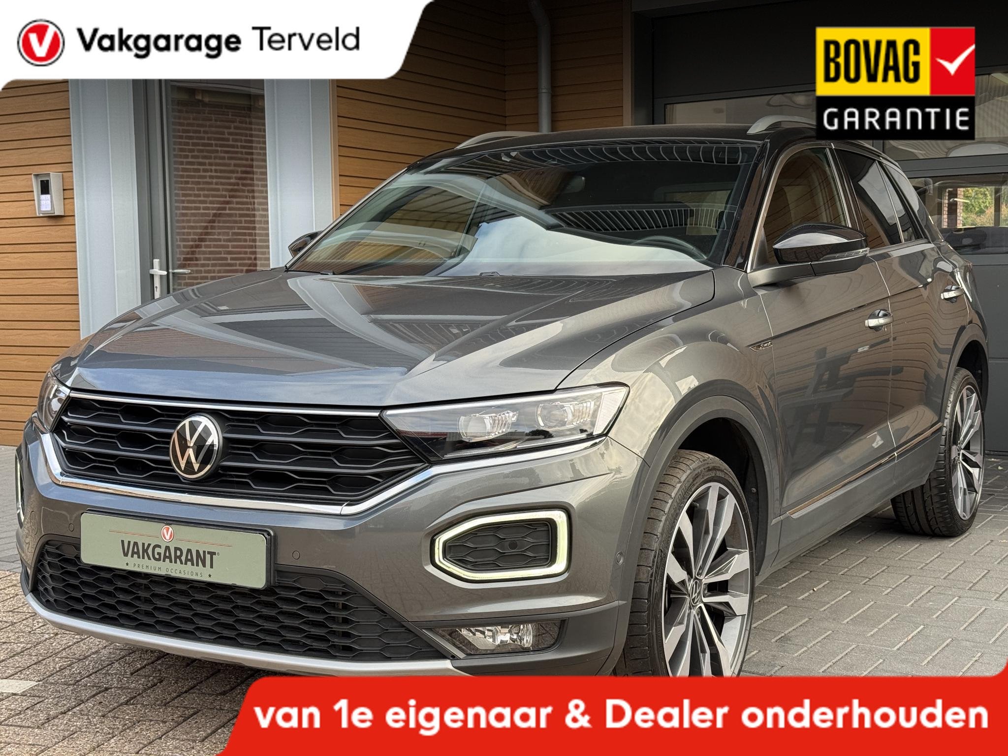 Volkswagen T-Roc 1.5 TSI Sport,19`,Navi,Carpl,Cam,Led,Cruise, Auto's, Stof, 4 cilinders, 150 pk, Bedrijf