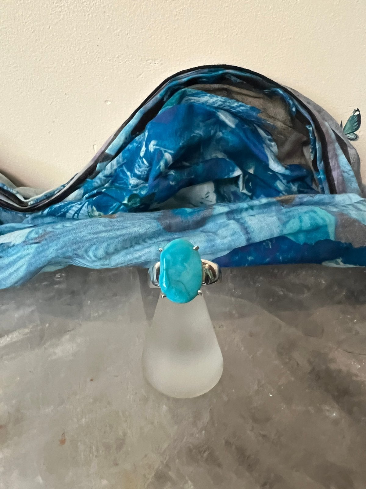 Turkoois turquoise sleeping beauty Arizona uniek zeldzaam, Sieraden, Tassen en Uiterlijk, Ringen, Blauw, Nieuw, Ophalen of Verzenden