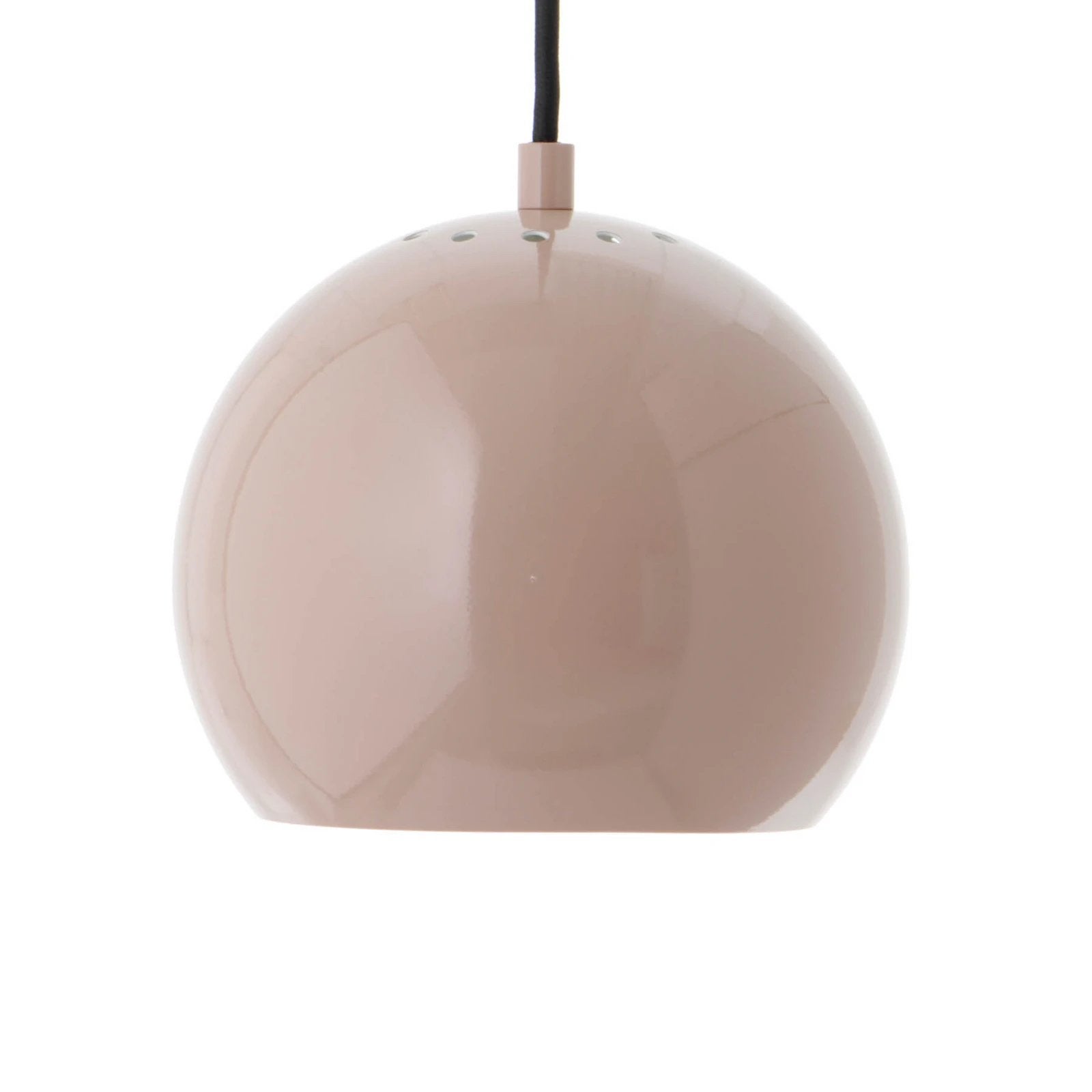 Frandsen hanglamp bal 18cm beige/bruin 2 STUKS, Ophalen of Verzenden, Zo goed als nieuw, Metaal, E27 (groot)