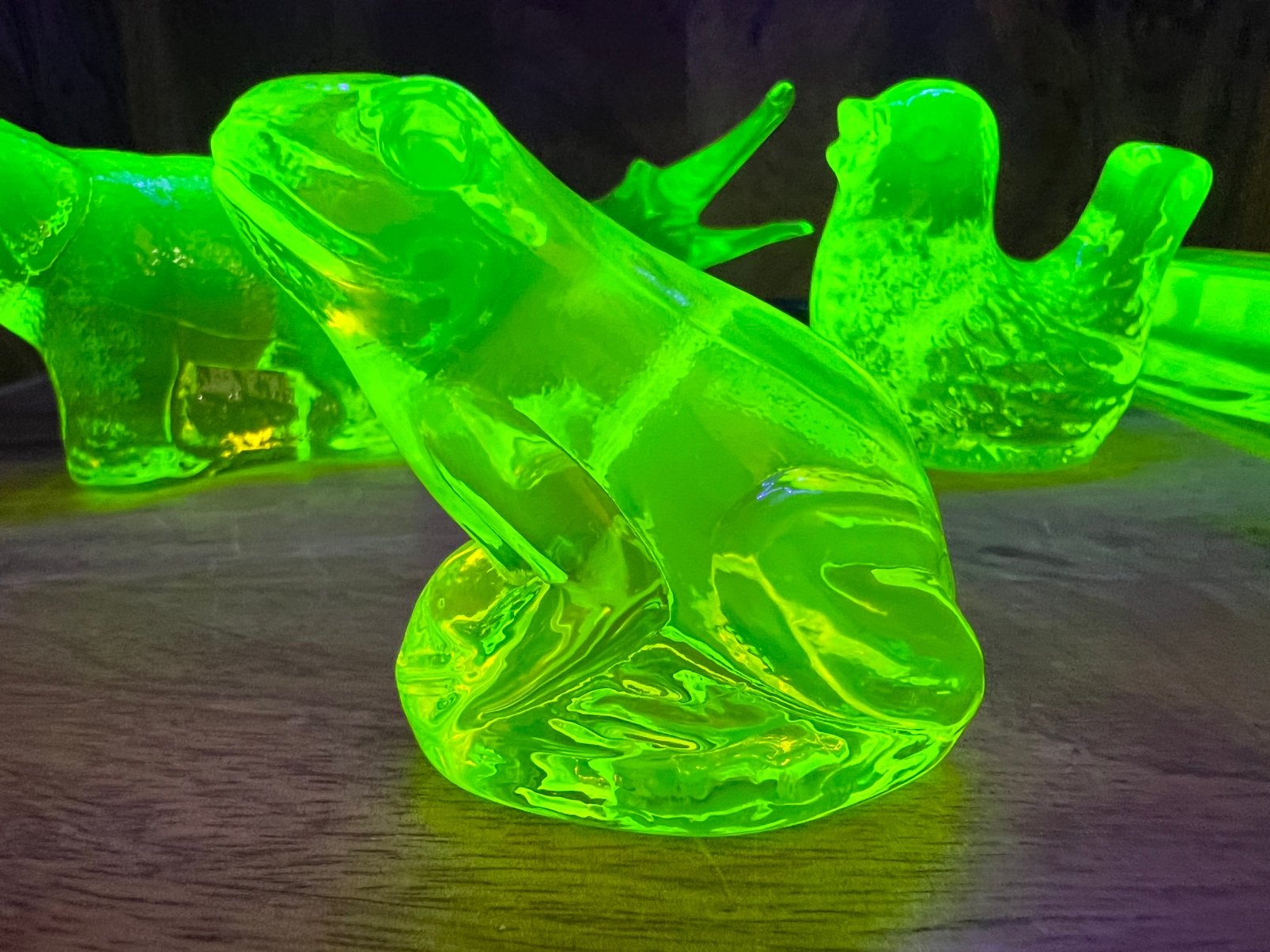 Uranium glazen kikker, Ophalen of Verzenden