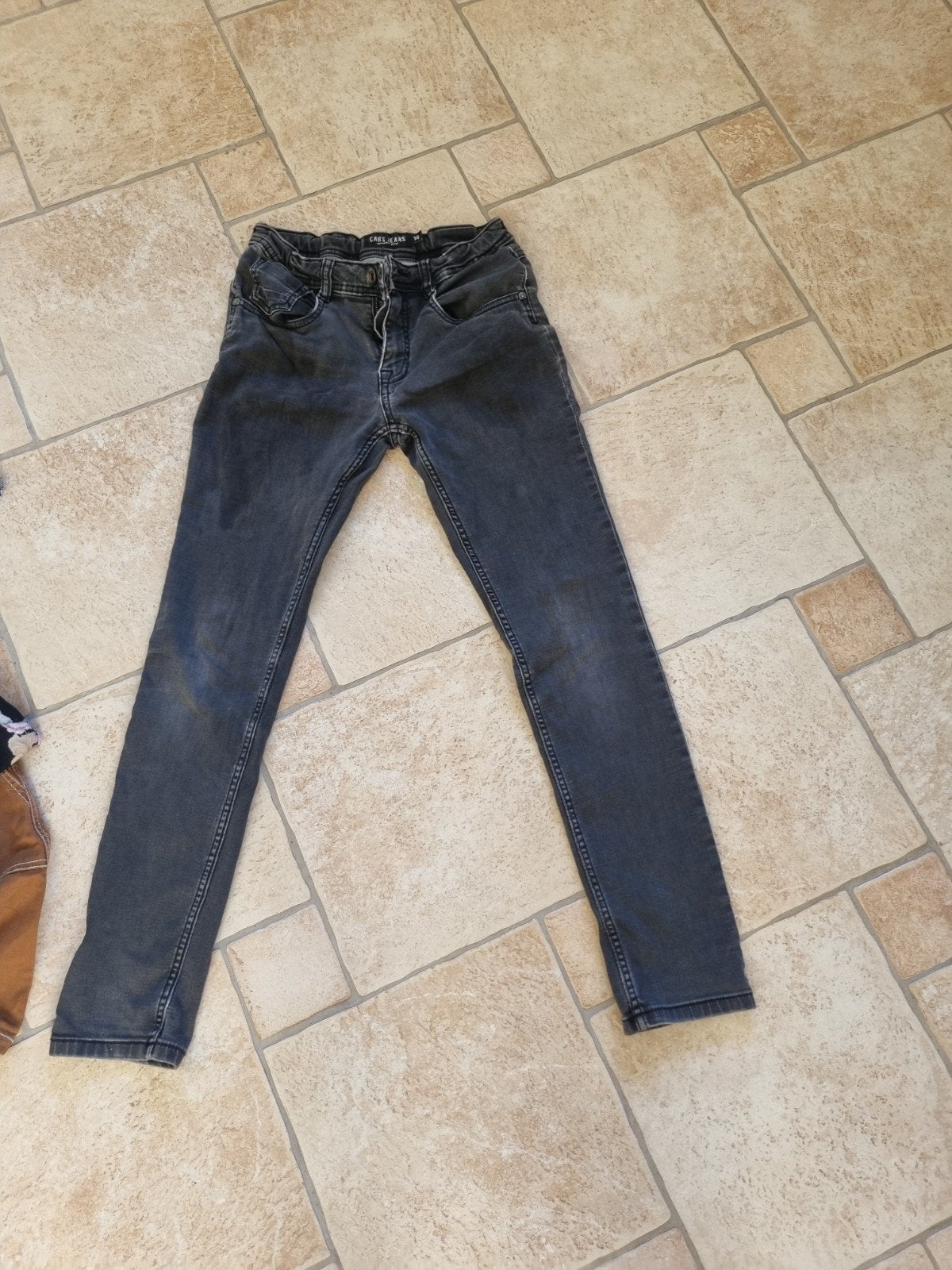 Mooie grijze cars spijkerbroek maat 14 164, Kinderen en Baby's, Kinderkleding | Maat 164, Broek, Ophalen of Verzenden, Zo goed als nieuw