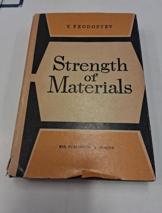 Strength of Materials - V. Feodoseyev - Mir Publishers, Boeken, Gelezen, Ophalen of Verzenden, Werktuigbouwkunde, V. Feodoseyev