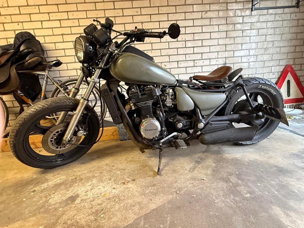 Stoere Custom build Kawasaki ZL600  Eliminator uit 1986, Motoren, Sportuitlaat, 4 cilinders, Chopper, Gebruikt