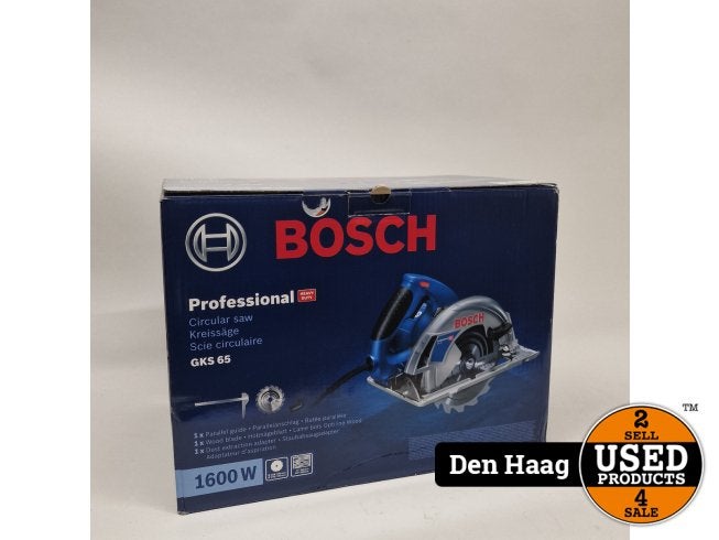 Bosch Professional GKS 65 Cirkelzaag  65mm | Nieuwstaat, Bosch, Nieuw, Support@bosch.com, Robert Bosch GmbH
Robert-Bosch-Platz 1
70839 Gerlingen-SchillerhÃ¶he
Germany
