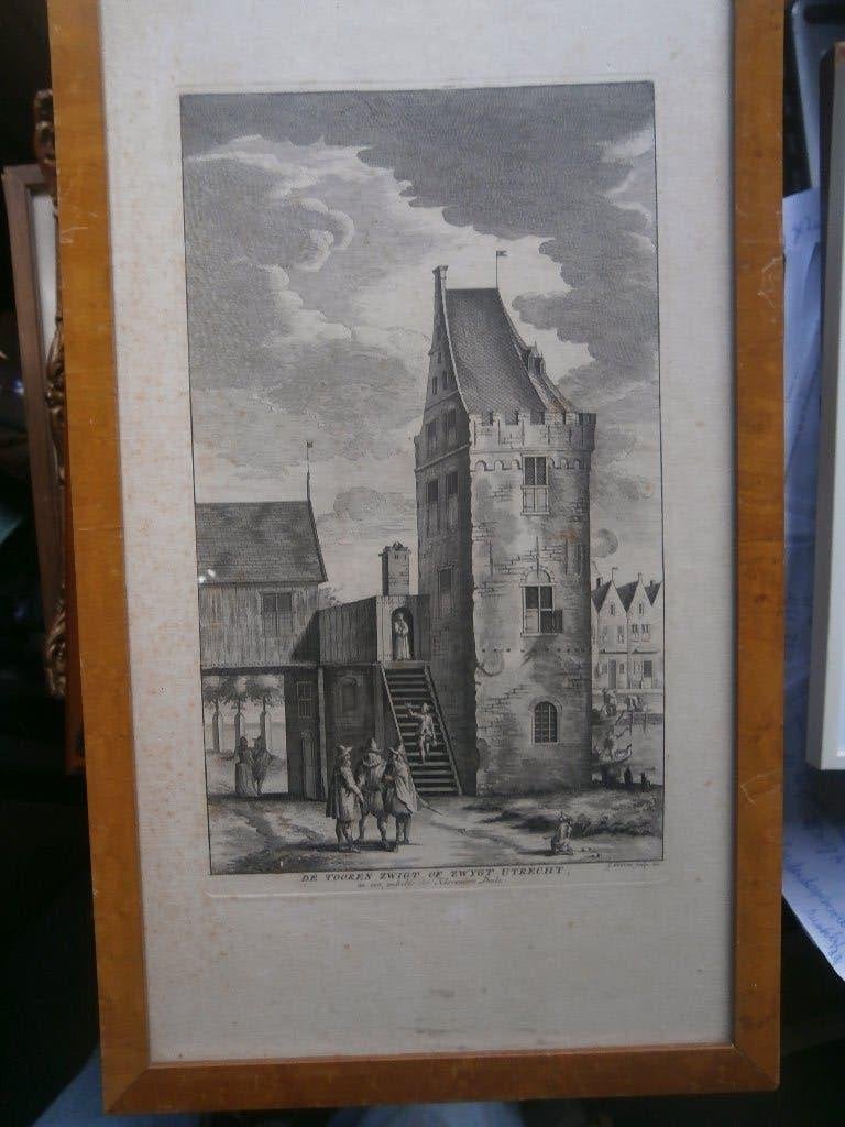 Amsterdam, /Utrecht, Litho de Toren Zwigt of Zwijgt, Ophalen, Expressionistisch, Stads- / dorpsgezicht, Papier