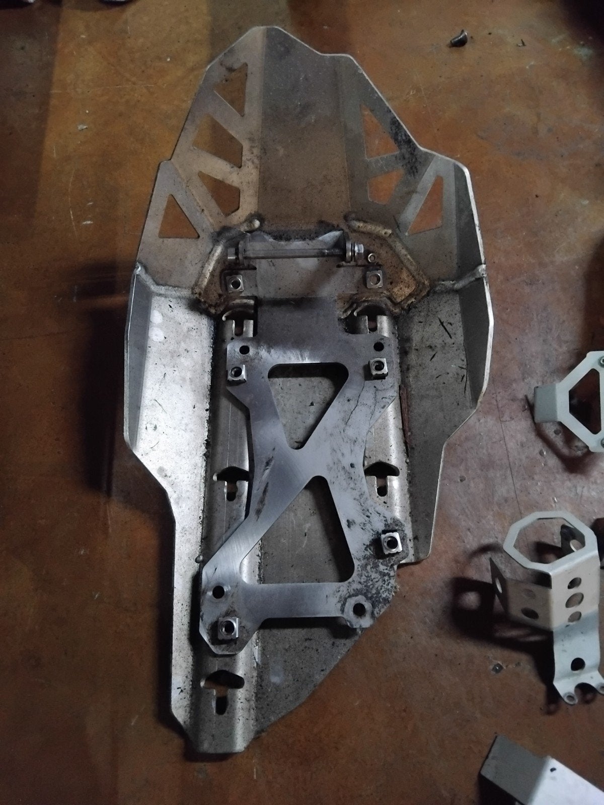 Touratech carterbeschermer voor BMW F800GS bellypan stenen v, Motoren, Gebruikt, Touratech, Ophalen of Verzenden, Info@touratech.de