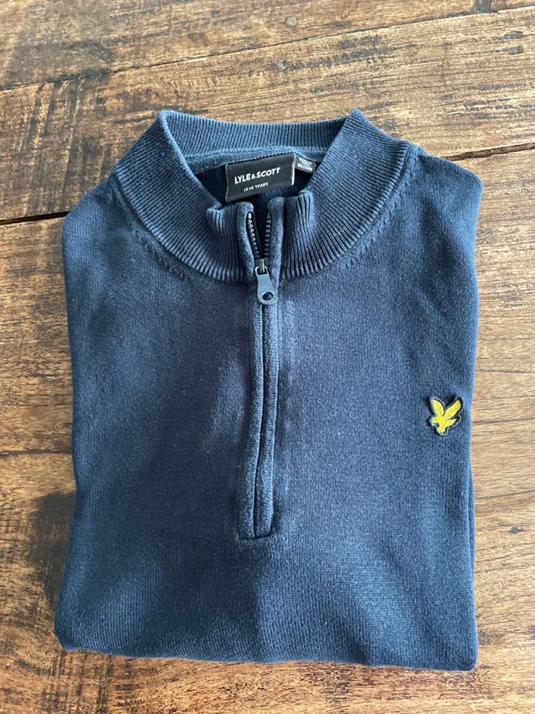 Lyle & Scott trui met rits, maat 15-16 jaar, Kinderen en Baby's, Kinderkleding | Maat 170, Ophalen of Verzenden, Zo goed als nieuw