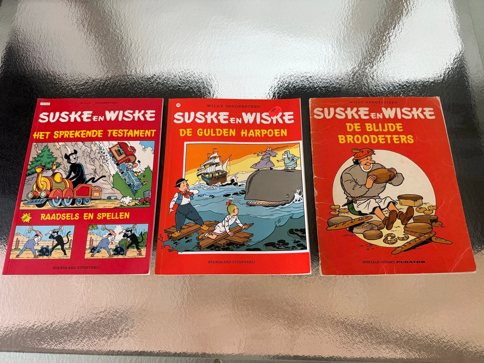 Suske en Wiske: De Blijde Broodeters, De Gulden Harpoen, Het, Meerdere stripboeken, Ophalen of Verzenden, Gelezen