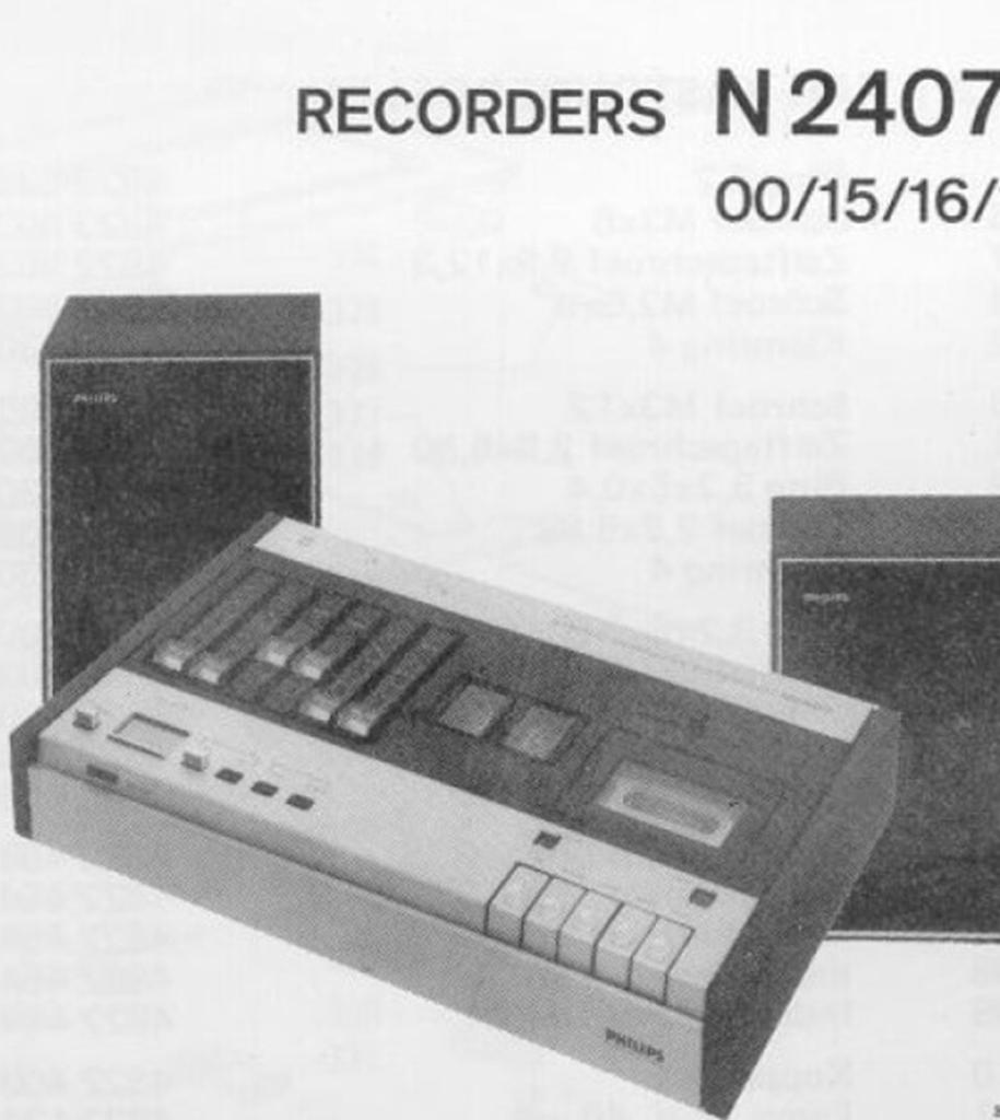 Gezocht Philips playback N2407 cassette recorder, Ophalen of Verzenden