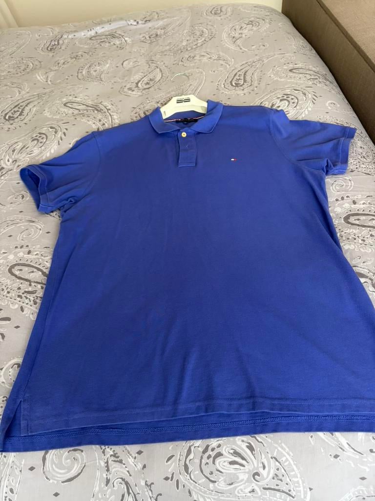 Tommy Hilfiger polo, Kleding | Heren, Polo's, Ophalen of Verzenden, Zo goed als nieuw, Maat 56/58 (XL), Paars