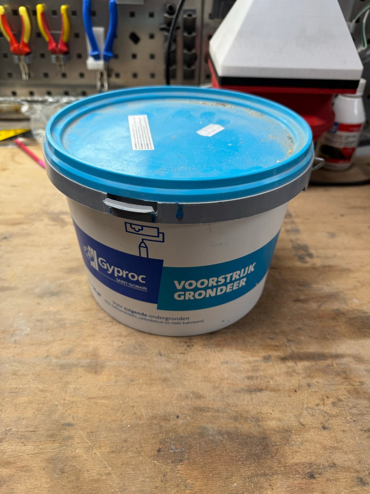 Gyproc Voorstrijk Grondverf - 4 liter, Ophalen, 5 tot 10 liter, Wit, Nieuw