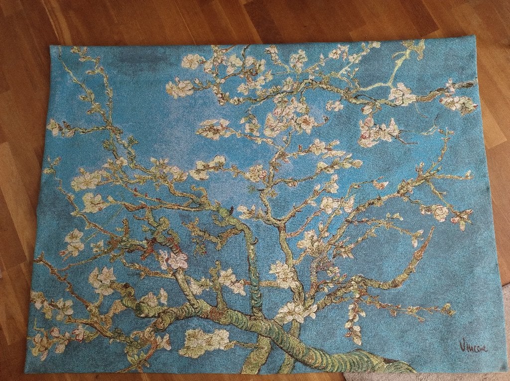 Wandkleed amandelbloesem Vincent van Gogh, Huis en Inrichting, Woonaccessoires | Wanddecoraties, 140 cm, Wandkleed, 100 cm, Ophalen of Verzenden