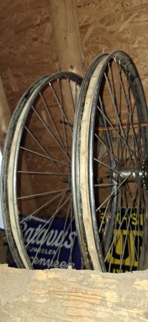 Gazelle wielset 1950, Fietsen en Brommers, Fietsonderdelen, Staal, Zo goed als nieuw, Ophalen, Wiel