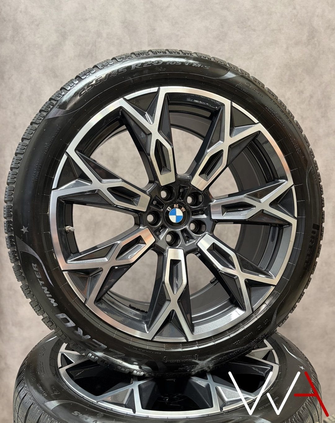 ️20'' BMW 7 serie G70 i7 X3 G45 Style 905 winterbanden BTW, Gebruikt, -, -, Banden en Velgen