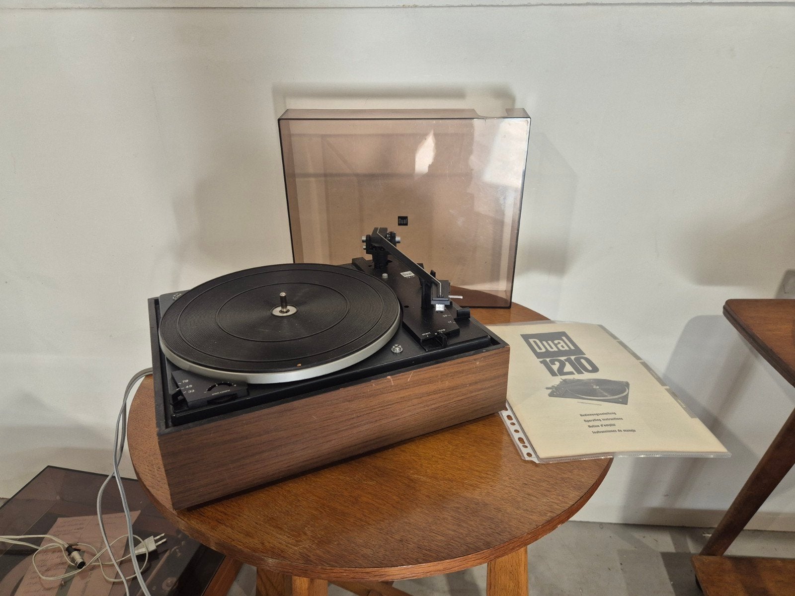 vintage dual 1210 platen speler met handleiding, Onbekend, Ophalen of Verzenden, Onbekend, Dual
