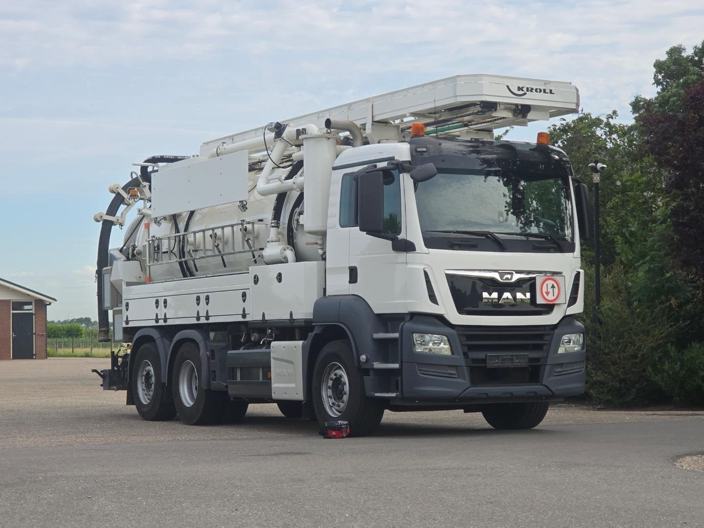 MAN TGS 28/470 KROLLCOMBI K14.0/28P! SLECHTS 39dkm en 1739 P, Automaat, MAN, Wit, Origineel Nederlands