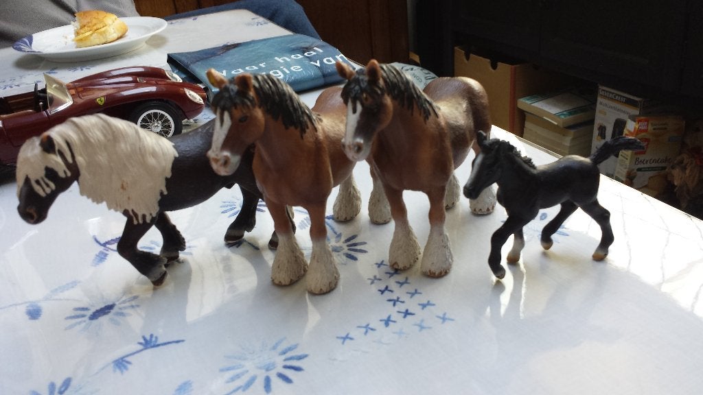 Vintage SCHLEICH figuren PAARDEN <> Schleich HORSES 2009, Ophalen of Verzenden, Gebruikt, Dier