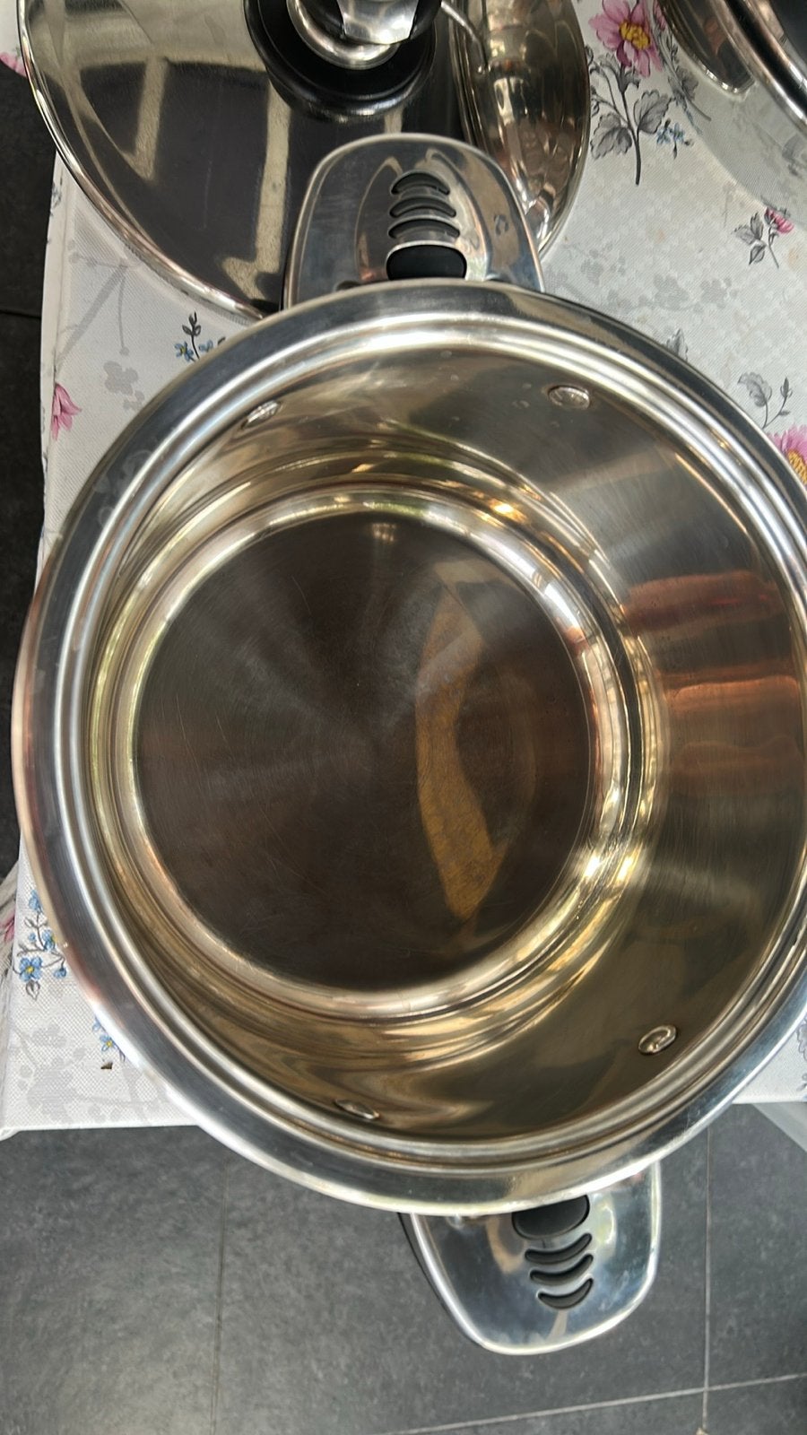 Eisenbach Professional Kookpan met Thermometer Deksel, Met deksel, Ophalen of Verzenden, Zo goed als nieuw, Rvs