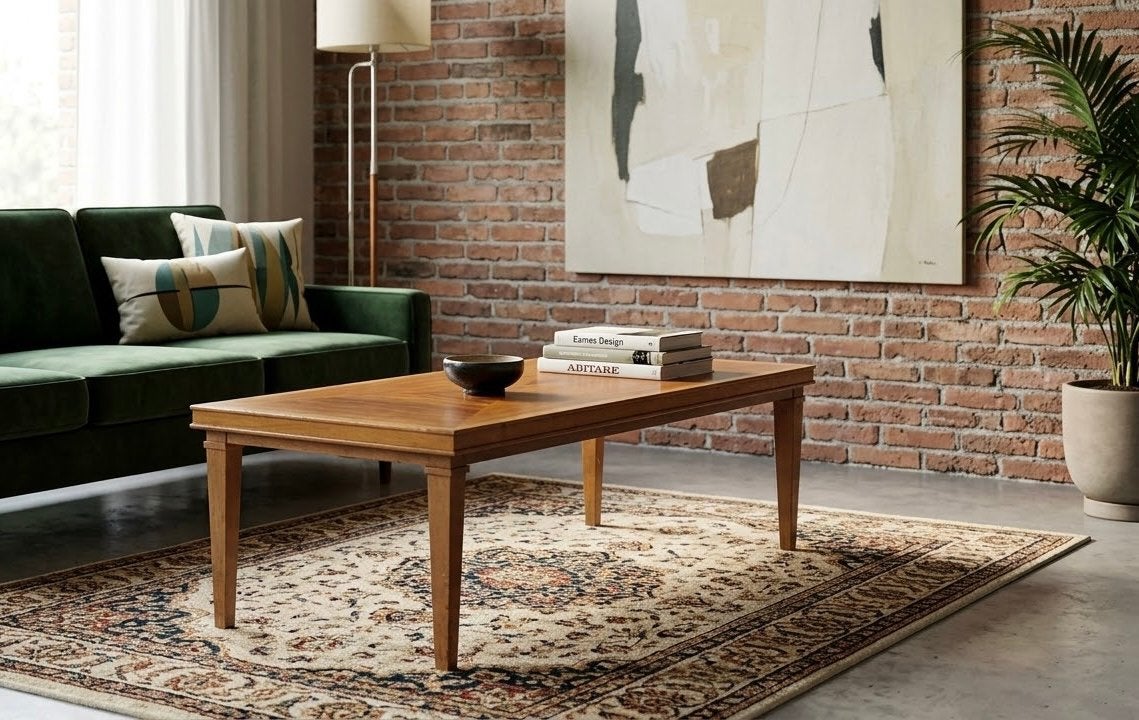 Salontafel van ‘t Woonhuys te Amsterdam jaren 50/60, 100 tot 150 cm, 50 tot 100 cm, Ophalen, Teakhout