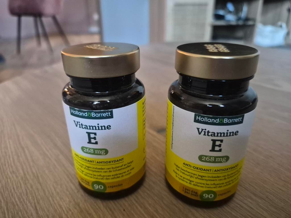 Holland & Barrett Vitamine E 268mg - 2 potjes, Ophalen of Verzenden, Nieuw