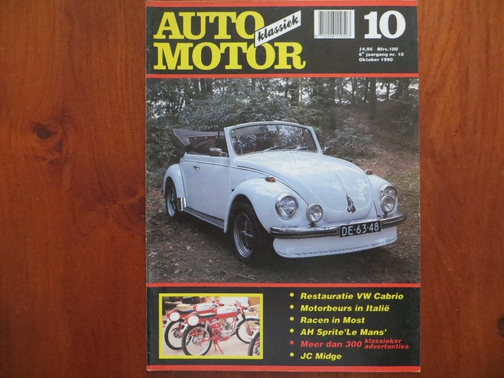 Auto Motor Klassiek 10 1990 Volkswagen Kever Cabrio, Ophalen of Verzenden, Nieuw, Volkswagen