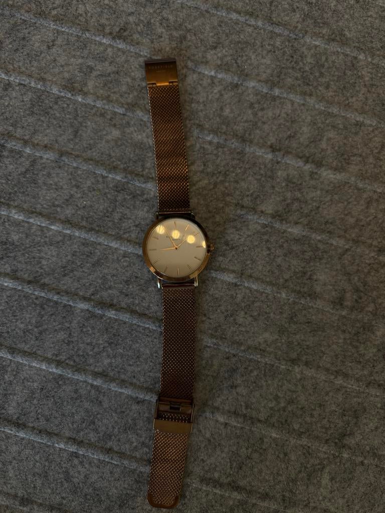 Rosefield horloge rose goud, Overige merken, Gebruikt, Staal, Polshorloge