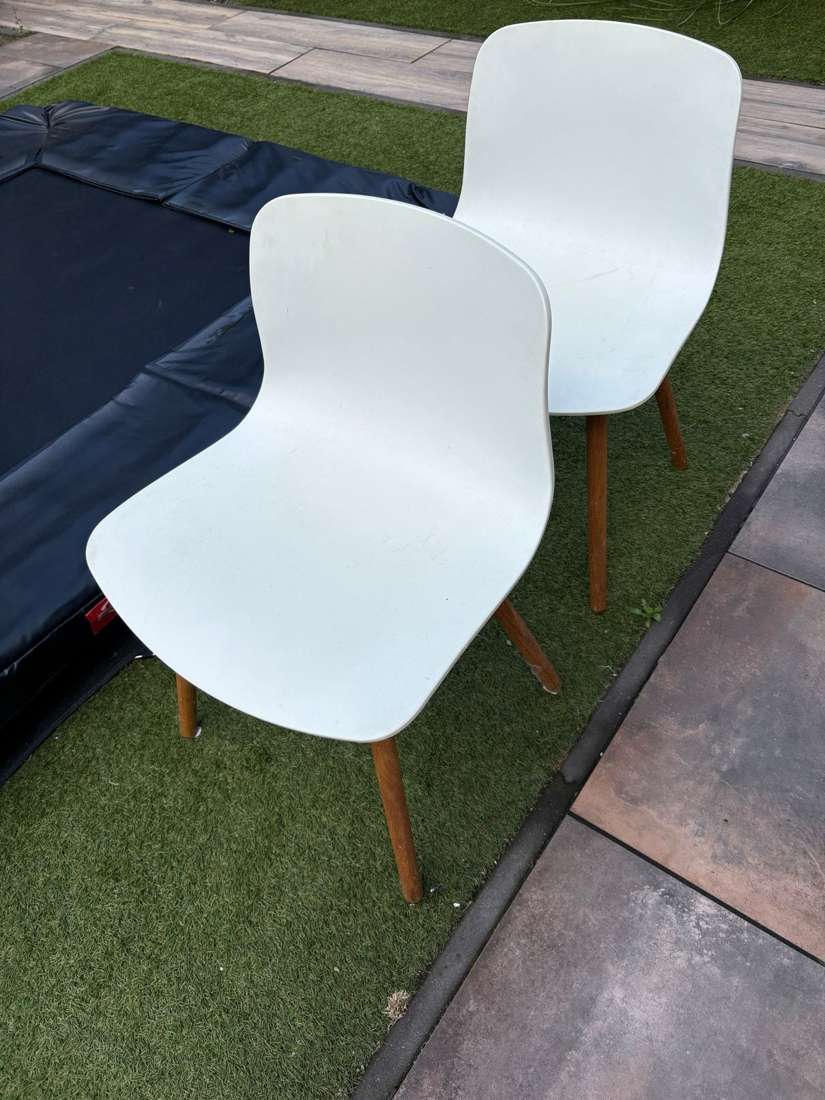 Set van 2 witte stoelen merk Hay, Huis en Inrichting, Stoelen, Ophalen, Gebruikt, Wit, Hout